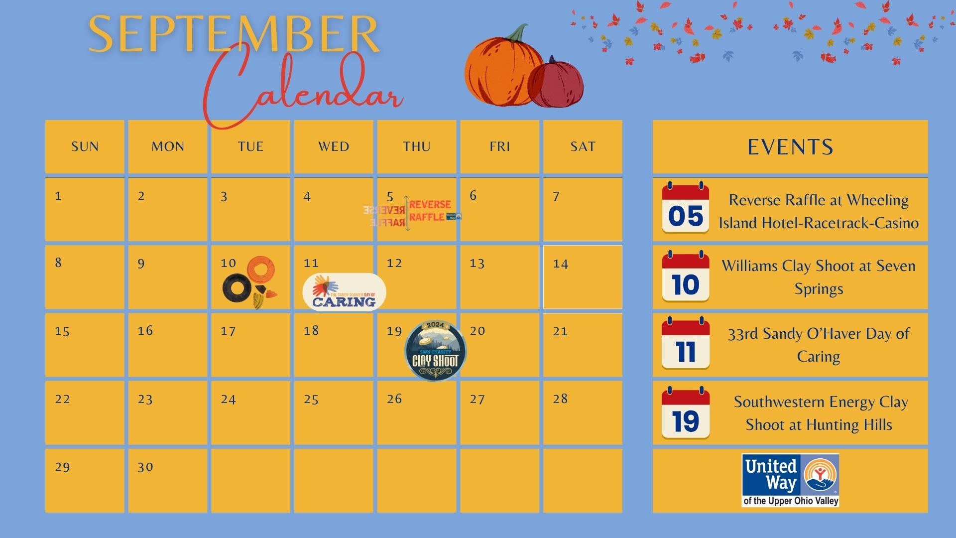September In Ohio September Calendar - United Way of the Upper Ohio Valley